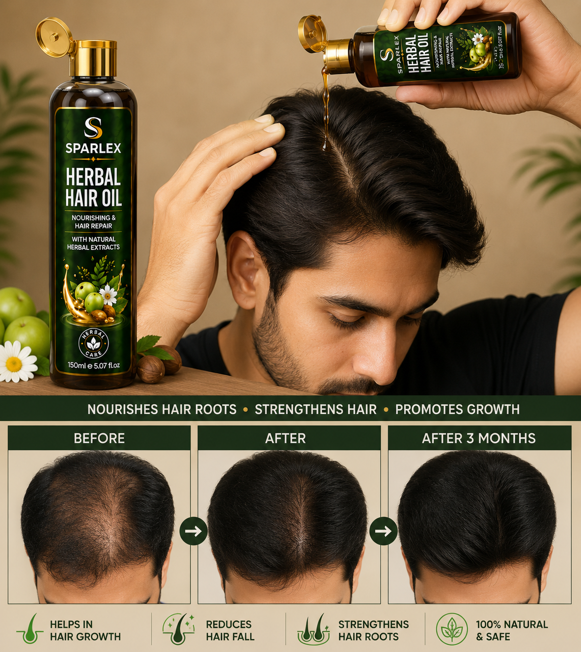 Sparlex Hebral Hair Oil