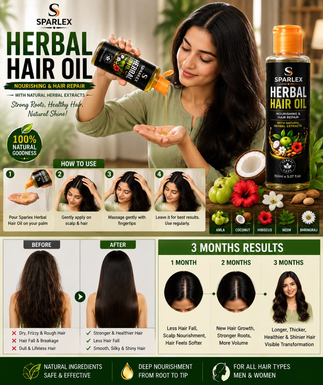 Sparlex Hebral Hair Oil